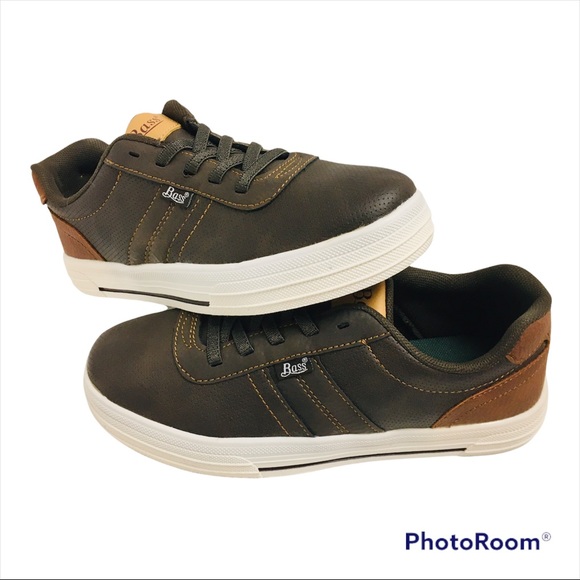 NEW G.H. BASS & CO. Slip-On Laced Shoe Boy's Size 1.5 Kids M Width Brown/Tan NIB - Picture 5 of 16